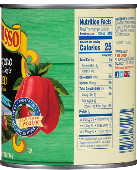 San Marzano Style Chopped Tomatoes in Puree with Garlic, Basil Olive Oil & Sea Salt 28 oz Image:3