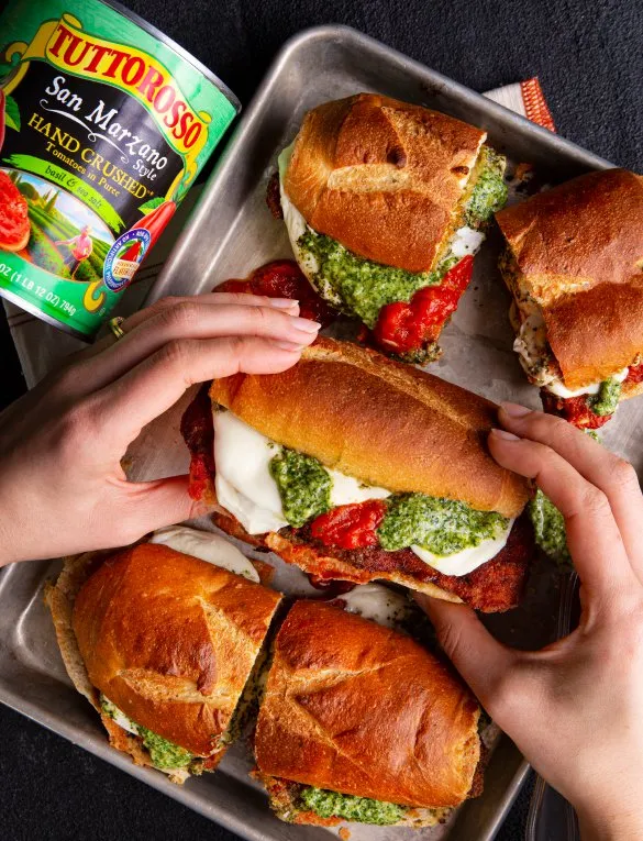 Pesto Chicken Parm Sandwich