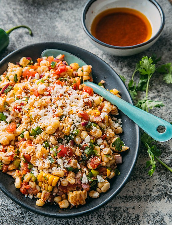 Corn Salad with a Lime Vinaigrette