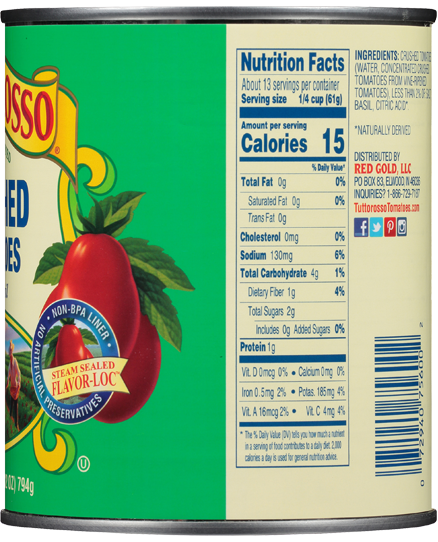 Crushed Tomatoes with basil 28 oz Image:2