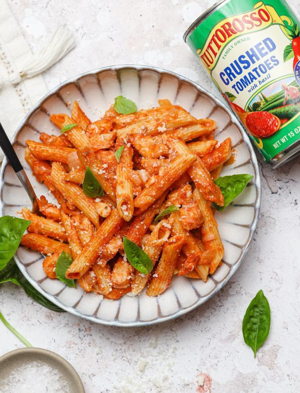 Creamy Pasta alla Vodka with Shrimp