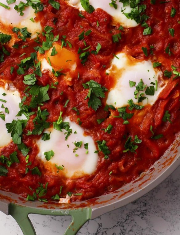 Shakshuka with Sweet Potato Toast