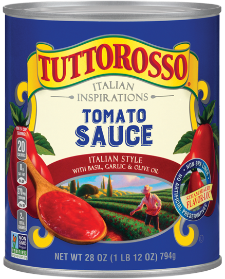 Tomato Sauce Italian Style with Basil, Garlic & Olive Oil 28 oz