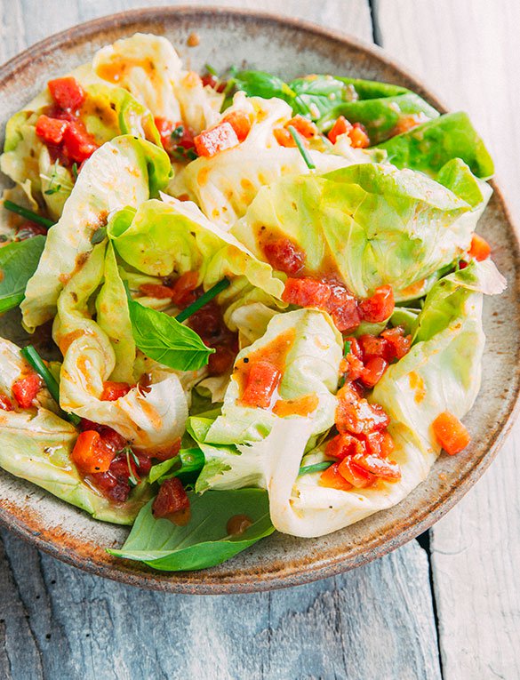 Chunky Herbed Tomato Vinaigrette