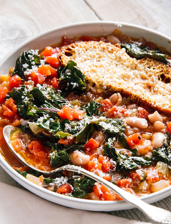 Ribollita Soup with Gratineed Croutons
