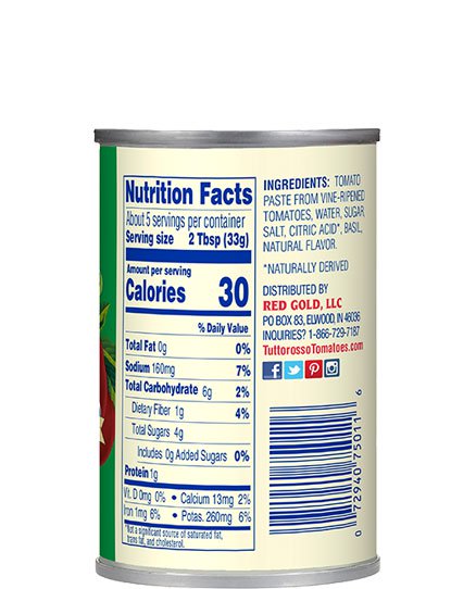 Tomato Paste with Sweet Basil 6 oz Image:2