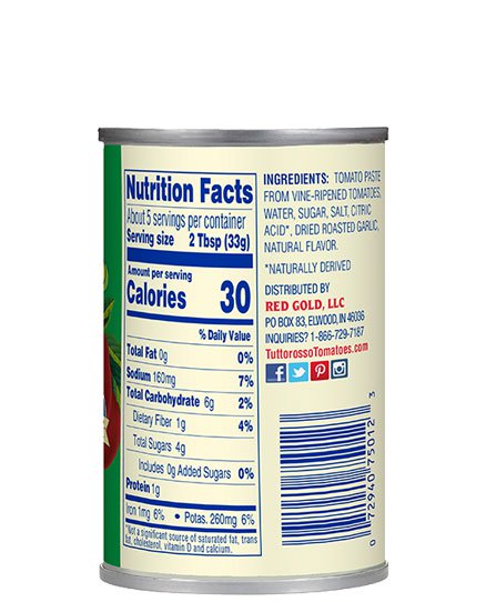 Tomato Paste with Roasted Garlic 6 oz Image:2