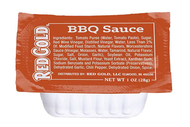1 oz Red Gold Naturally Balanced BBQ (Barbecue) Sauce Image:1