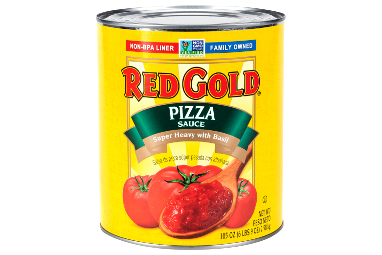 #10 Red Gold Pizza Sauce Extra Heavy with Basil Image:1