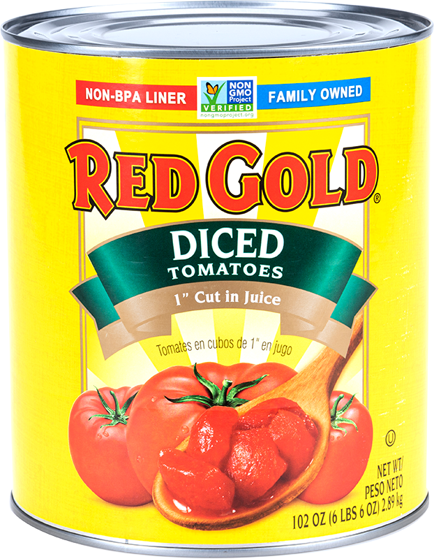 #10 Red Gold 1″ Diced Tomatoes Image:1