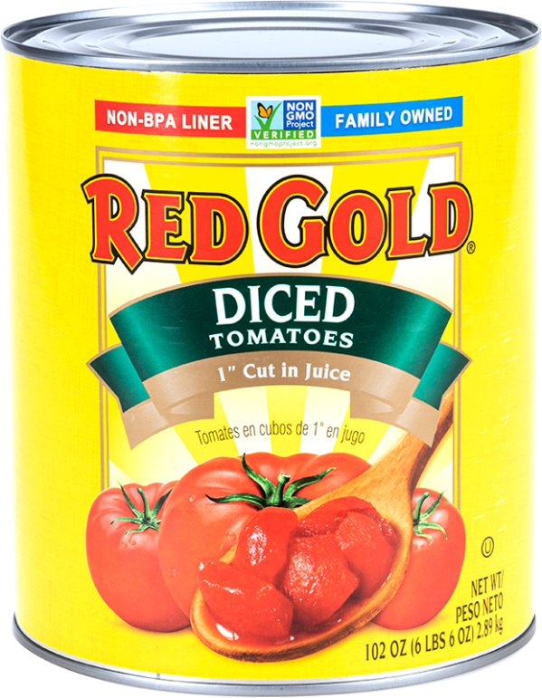 #10 Red Gold 1″ Diced Tomatoes