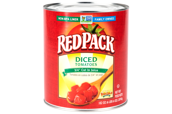 #10 Redpack Diced Tomatoes 3/4″ cut in Juice