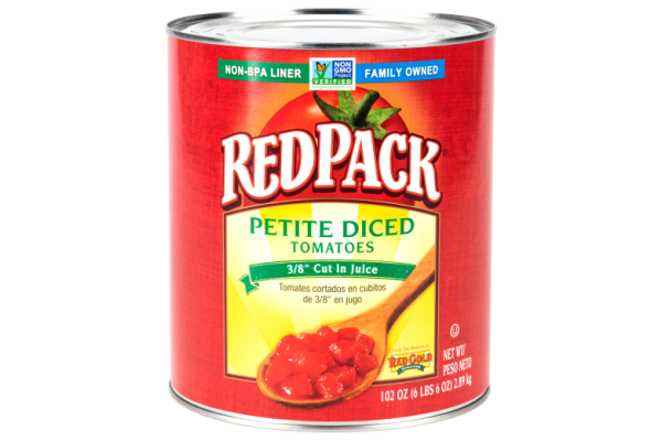 #10 Redpack Petite Diced Tomatoes 3/8″ cut in Juice