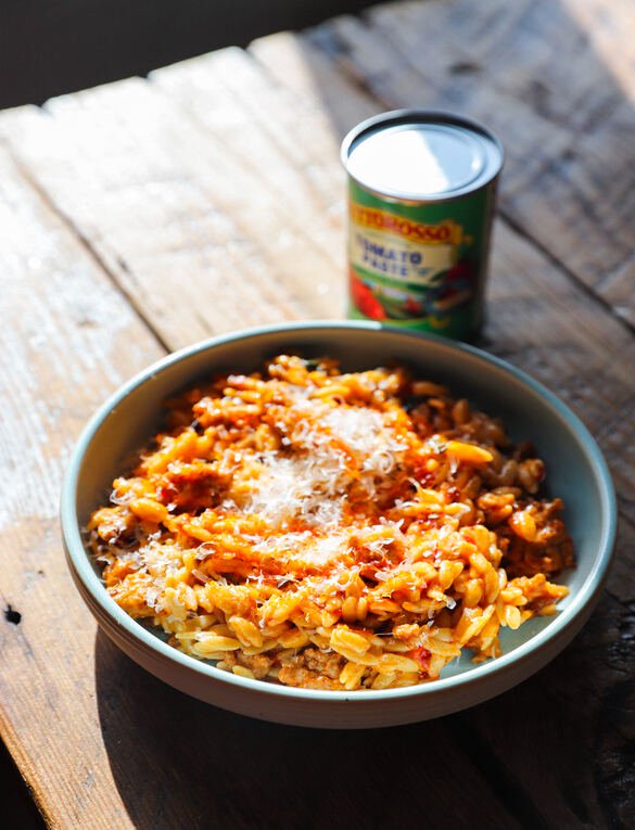 Creamy One-Pot Sausage Orzo