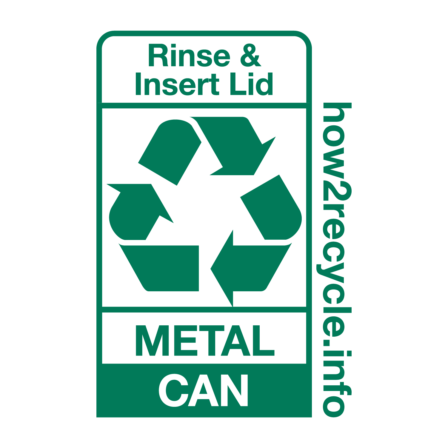 How 2 Recycle - Metal Can