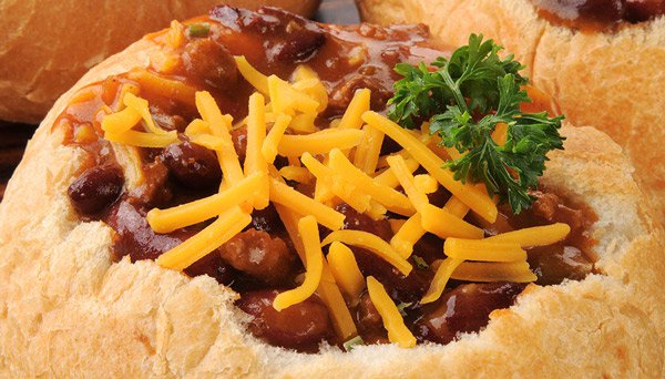 Chili in a Bread Bowl