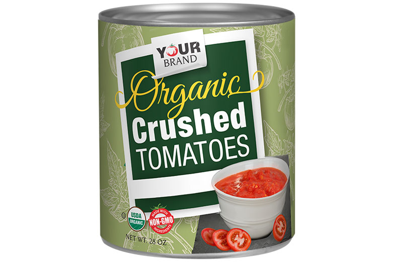 28 oz Organic Crushed Tomatoes with Basil Image:1