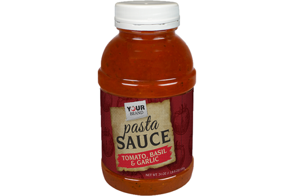 45 oz Tomato, Basil, and Garlic Pasta Sauce – P Style