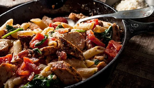 One Skillet Chicken Bacon Alfredo Image:2