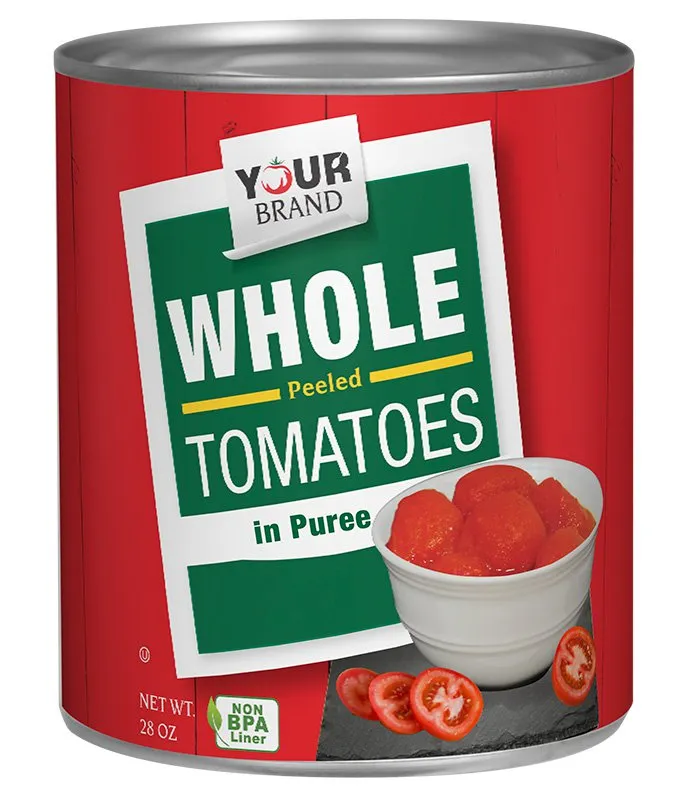 28 oz Whole Peeled Tomatoes in Puree Image:1