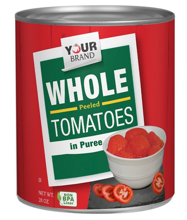 28 oz Whole Peeled Tomatoes in Puree