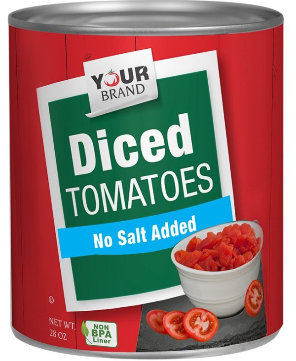 28 oz No Salt Added Diced Tomatoes