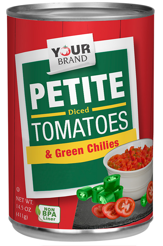 14.5 oz Diced Tomatoes with Green Chilies