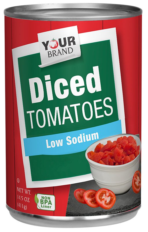 14.5 oz Low Sodium Diced Tomatoes
