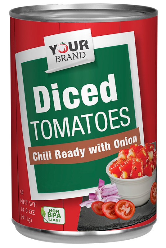 14.5 oz Chili Ready Diced Tomatoes with Onion