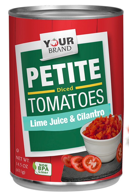 14.5 oz Petite Diced Tomatoes with Cilantro & Lime Juice