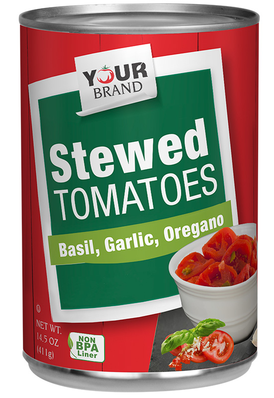 14.5 oz Stewed Tomatoes with Basil, Garlic & Oregano