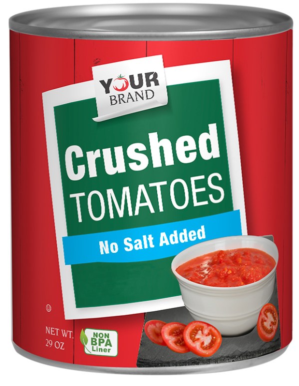 28 oz No Salt Added Crushed Tomatoes
