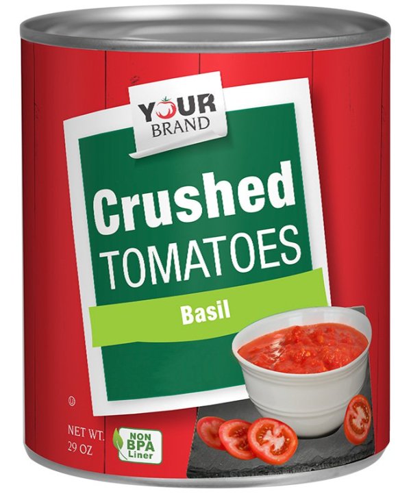 28 oz Chunky Crushed Tomatoes with Basil in Puree