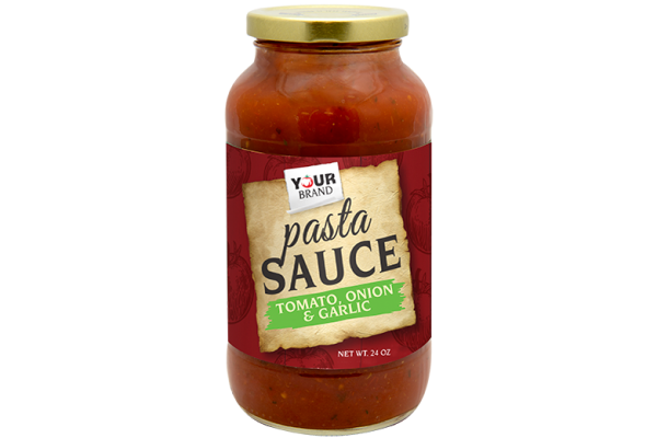 24 oz Tomato, Onion and Garlic Pasta Sauce – P Style