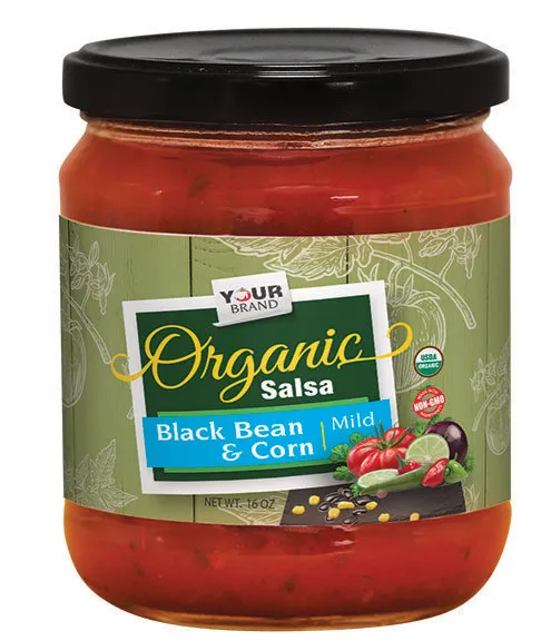 16 oz Organic Mild Black Bean and Corn Salsa