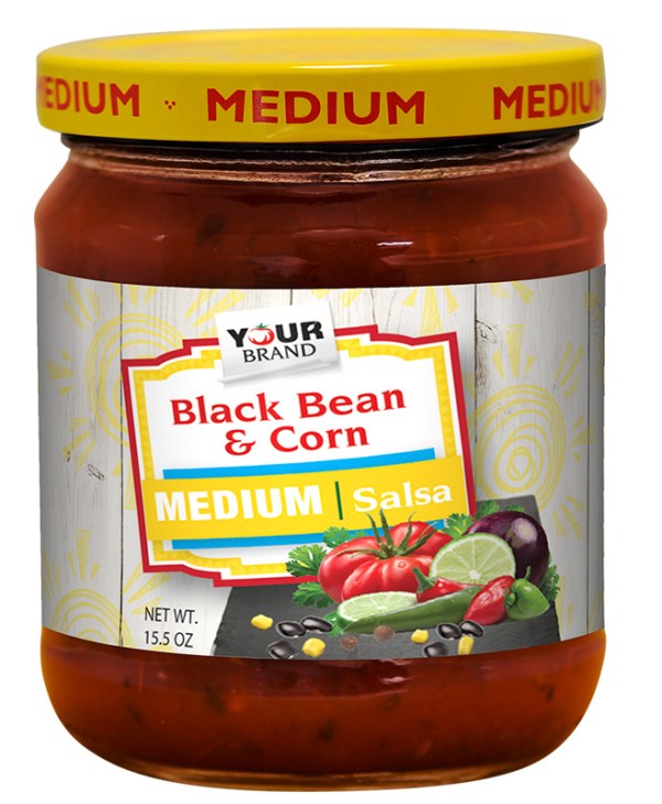 15.5 oz Medium Black Bean and Corn Salsa