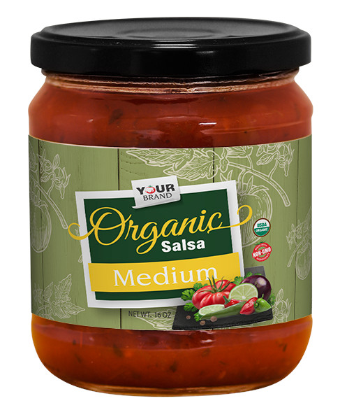 16 oz Organic Medium Salsa