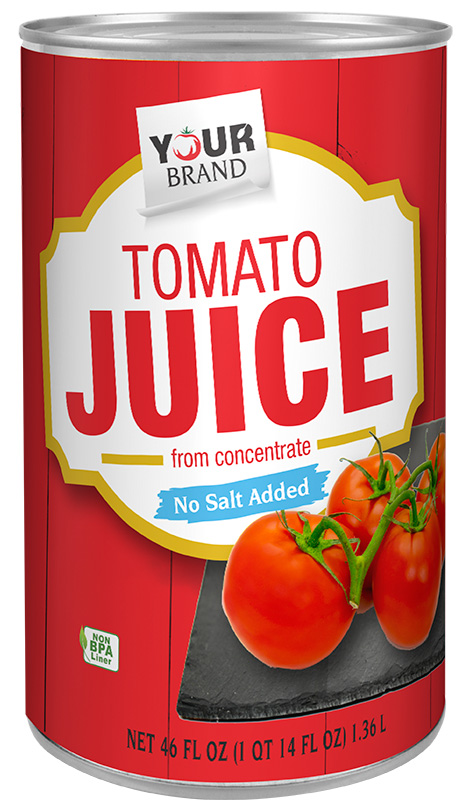46 fl oz No Salt Added Tomato Juice from Concentrate – Can