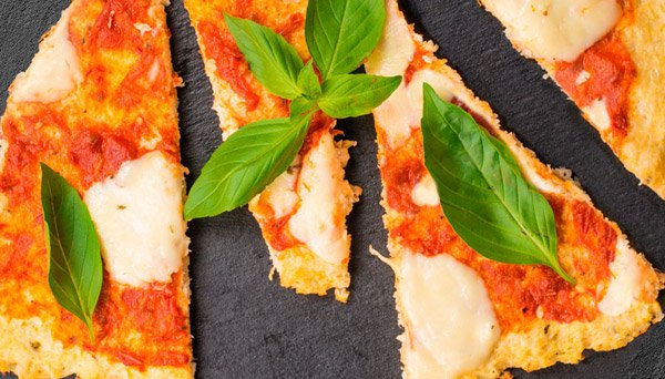 Margherita Pizza with a Cauliflower Crust