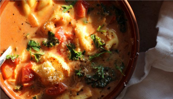 Creamy Tortellini Soup