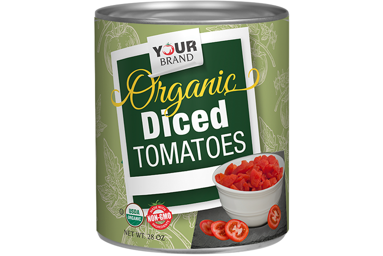 28 oz Organic Diced Tomatoes Image:1