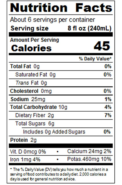 46 fl oz No Salt Added Tomato Juice from Concentrate – Can Image:2
