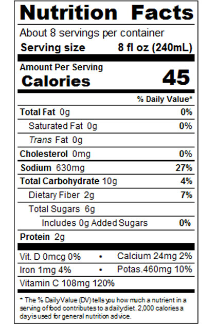 64 fl oz Tomato Juice from Concentrate Image:2