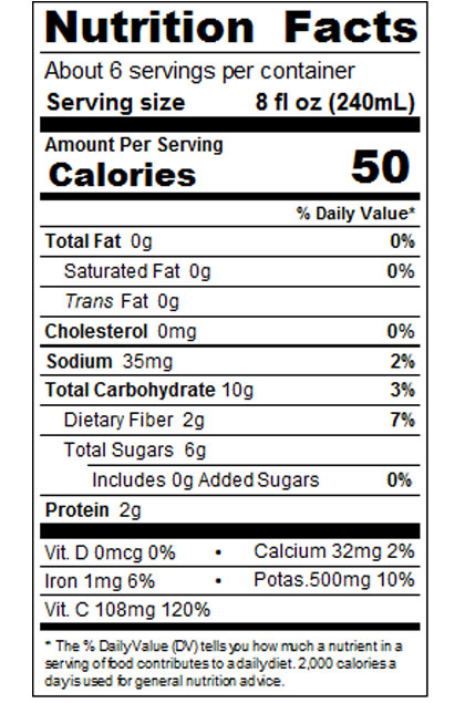46 fl oz No Salt Added Vegetable Juice from Concentrate Image:2
