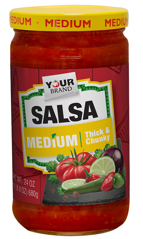 24 oz Medium Salsa – T Style