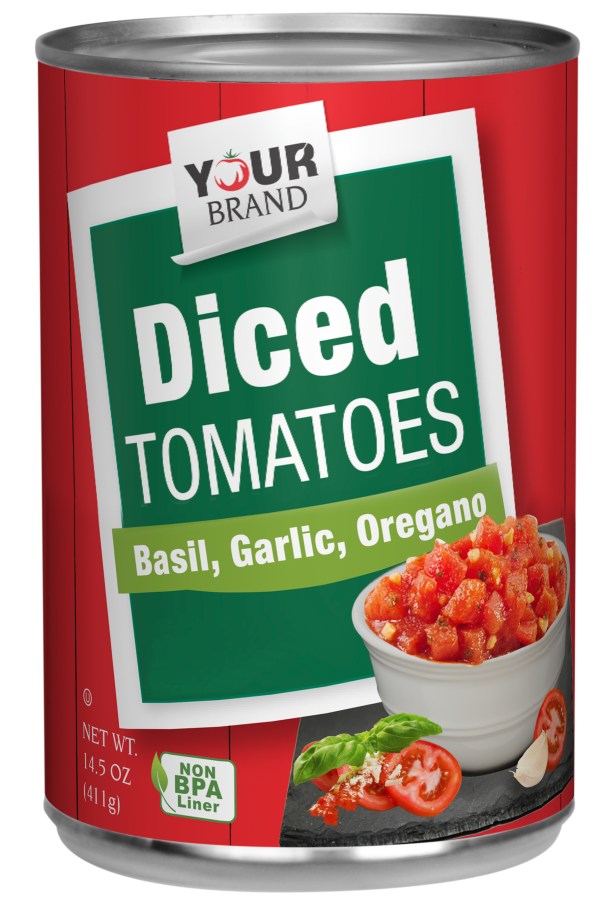 14.5 oz Diced Tomatoes with Basil, Garlic and Oregano