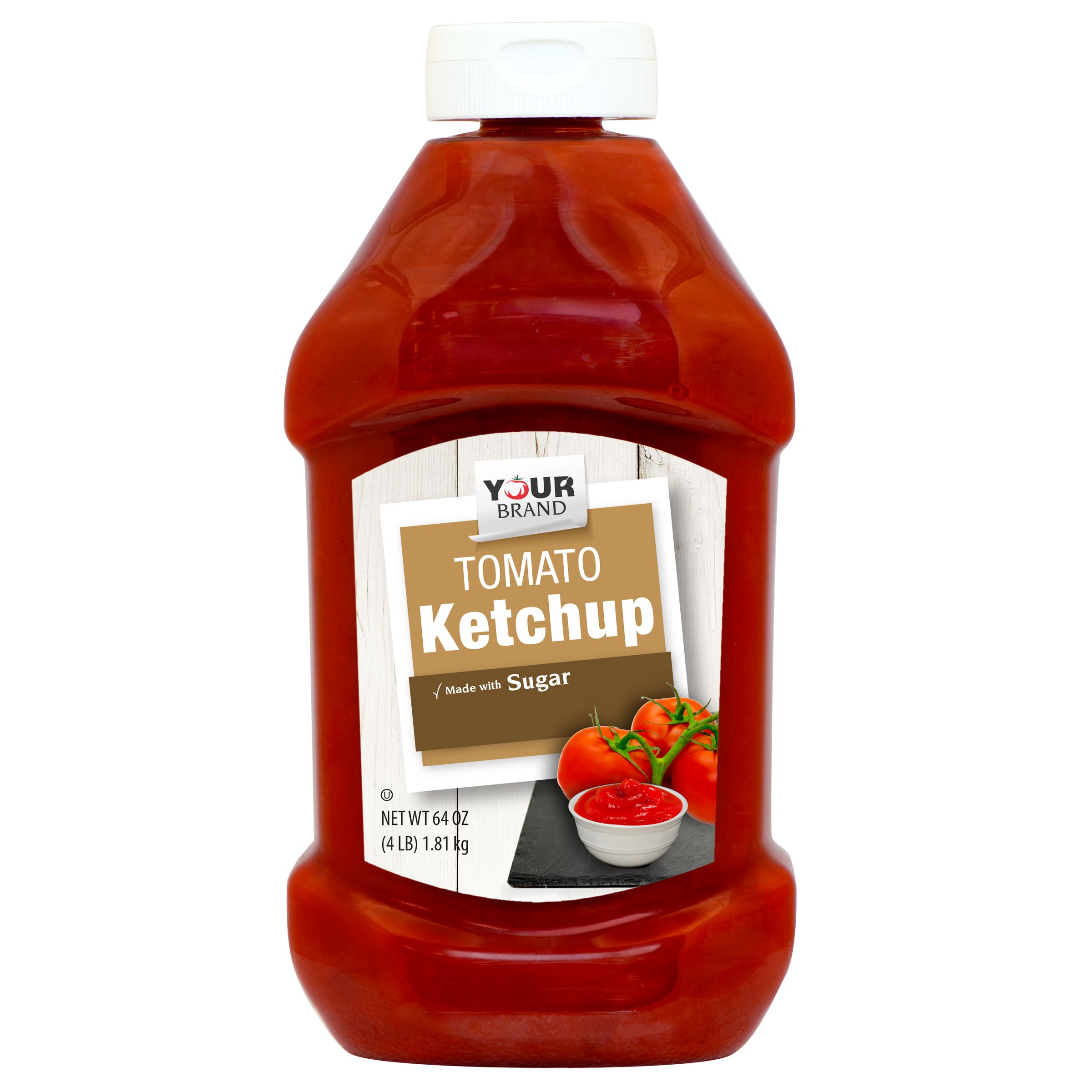64 oz Tomato Ketchup Made with Sugar Image:1