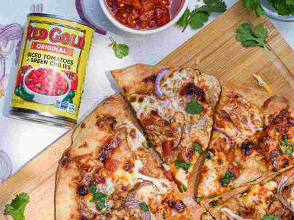 Grilled Sourdough BBQ Chicken Pizza