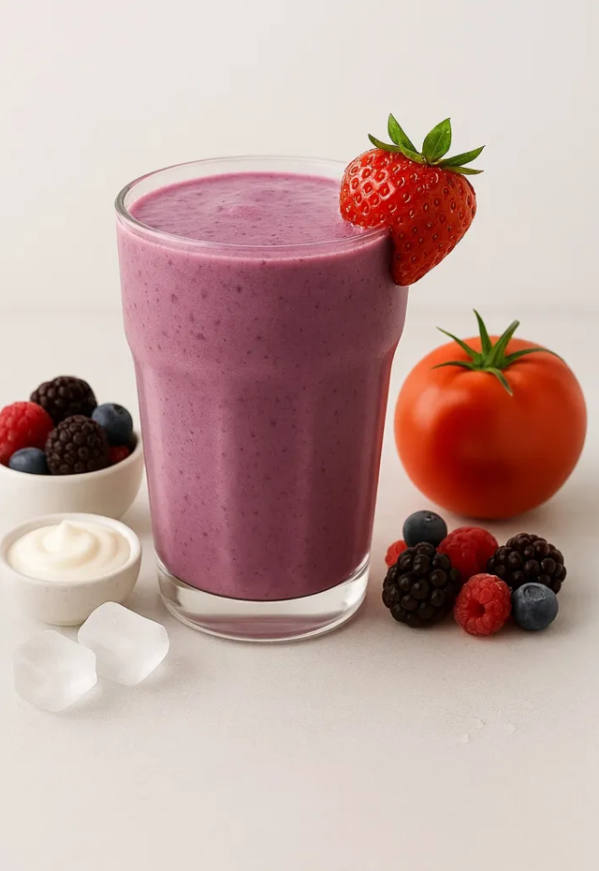Mixed Berry Tomato Smoothie