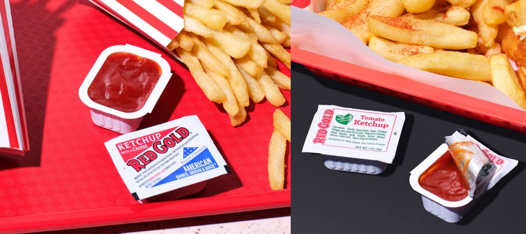 Folds of Honor and Naturally Balanced Ketchups are made with natural sugar.